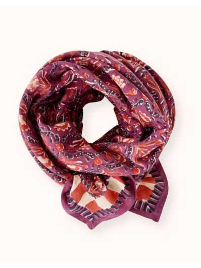 Grand foulard Latika | Cactus cherry