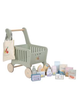 Chariot de courses en bois