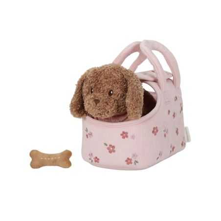 Peluche chien avec sac transport | Jackie