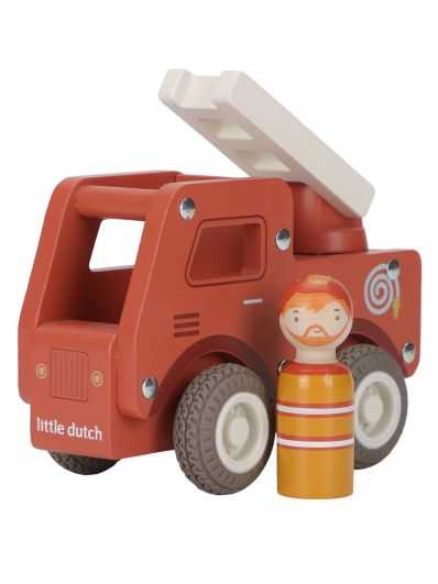 Camion de pompiers en bois