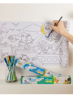 Rouleau coloriage adhésif | Animaux