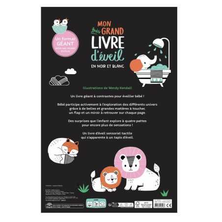 Mon très grand livre d'éveil| En noir et blanc