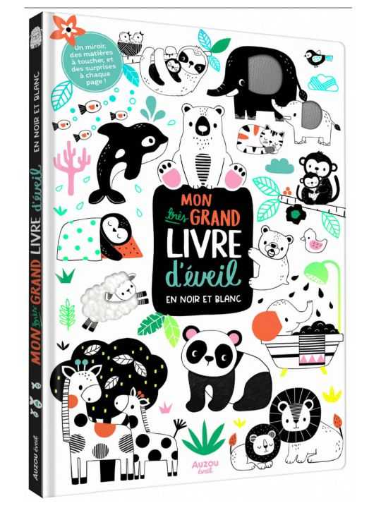 Mon très grand livre d'éveil| En noir et blanc