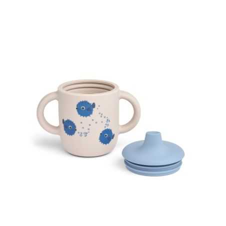 Tasse apprentissage couvercle silicone | Pufferfish