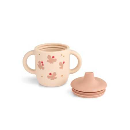 Tasse apprentissage couvercle silicone | Butterfly blossom