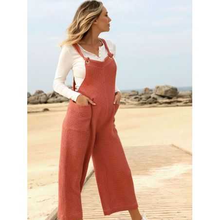 Salopette maternité Maya | Terracotta