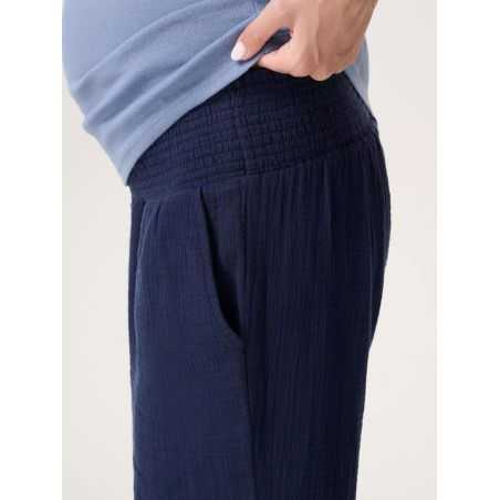 Pantalon grossesse fluide | Bleu navy