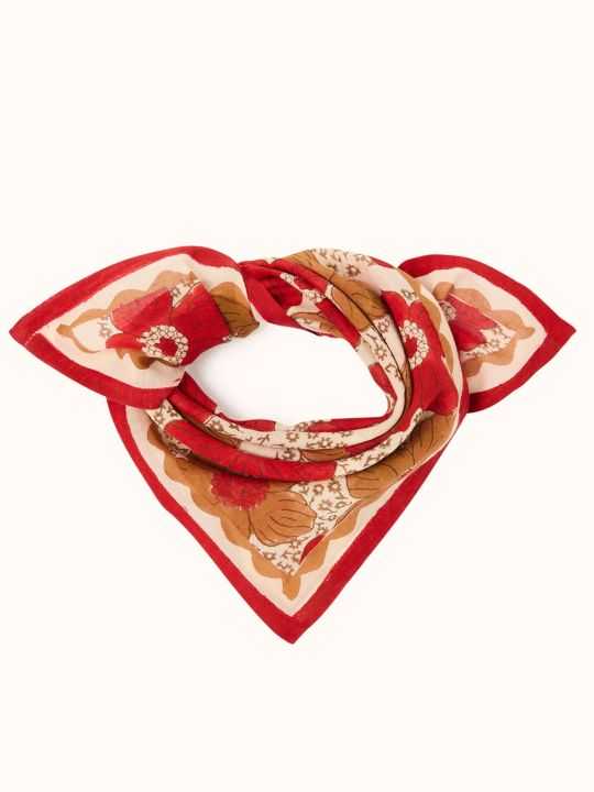Petit foulard Dupitta | Zinnia fiesta