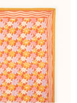 Grand foulard Latika | Paquerette orange