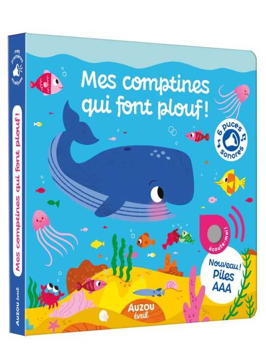 Livre Mes premières musiques | Mes comptines qui font plouf