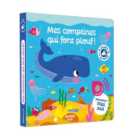 Livre Mes premières musiques | Mes comptines qui font plouf