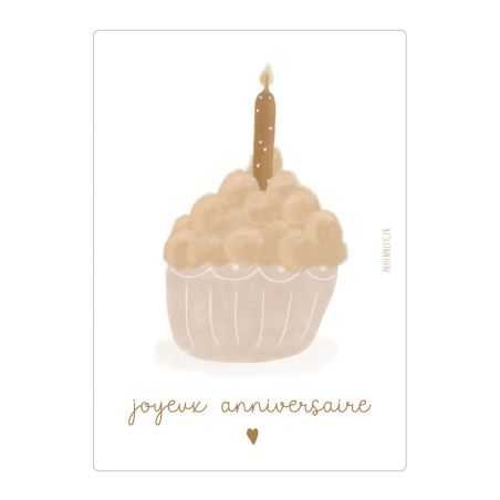 Carte Joyeux anniversaire enveloppe kraft