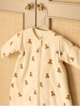 Gigoteuse avec manches amovibles | Waffle teddy bear