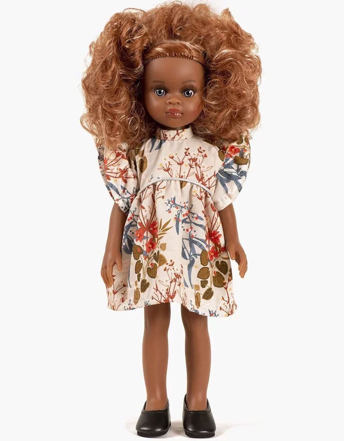 Jolie poupée métisse avec cheveux bouclés de 30 cm